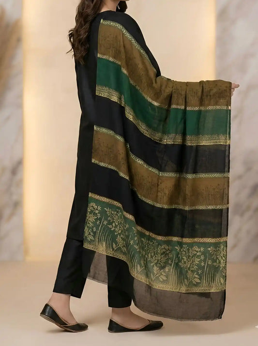 PURE LAWN SOFT DUPATTA WITH MULTI COLORS BANARSI WORK PREMIUM QUALITY