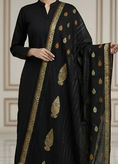 PURE LAWN SOFT DUPATTA TARKASHI OR BANARSI WORK  PREMIUM QUALITY