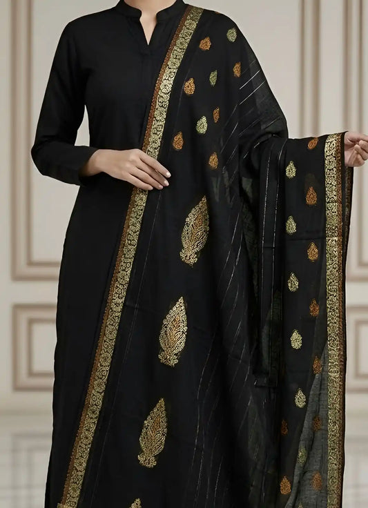 PURE LAWN SOFT DUPATTA TARKASHI OR BANARSI WORK  PREMIUM QUALITY