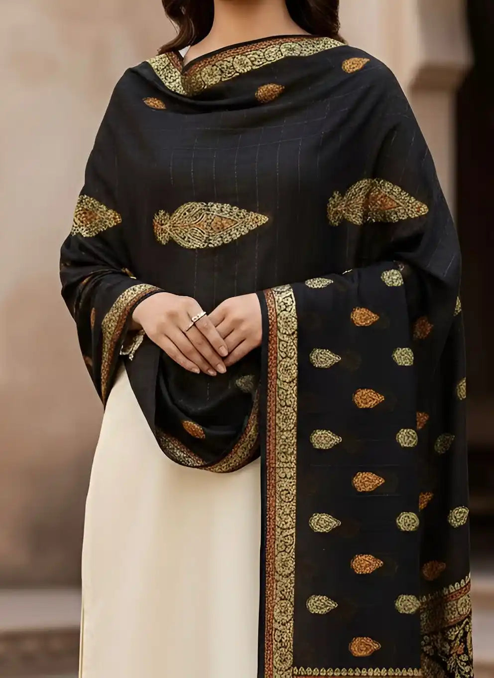 PURE LAWN SOFT DUPATTA TARKASHI OR BANARSI WORK  PREMIUM QUALITY