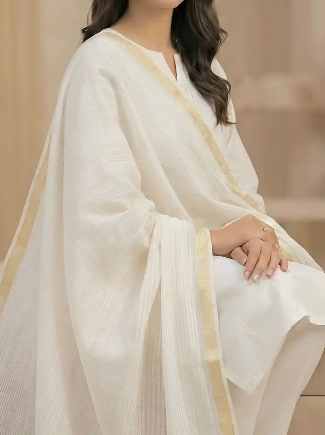 PURE LAWN SOFT DUPATTA TARKASHI WORK PREMIUM QUALITY