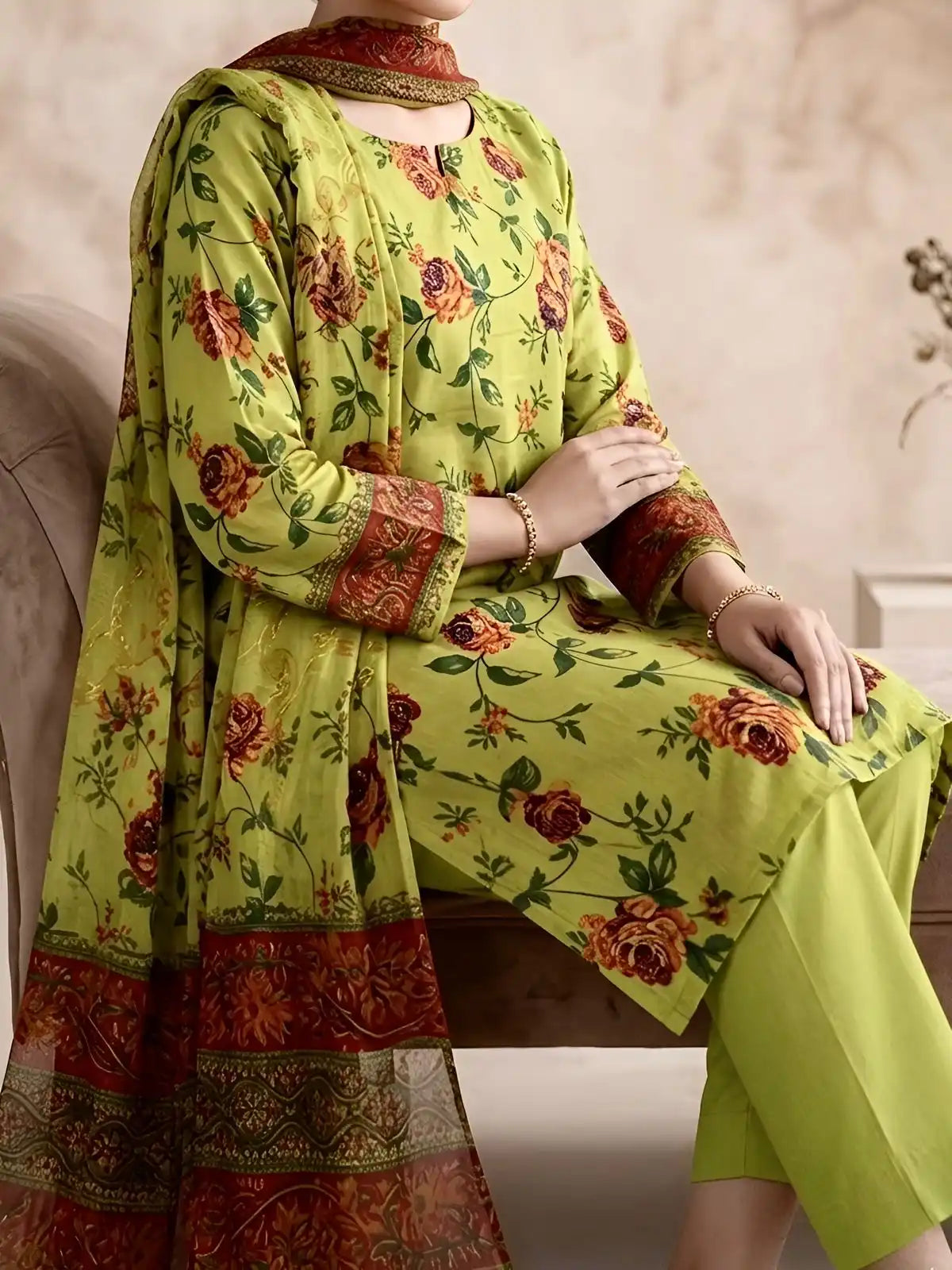 3PC PREMIUM LAWN FULLY EMBROIDERED DUPATAA