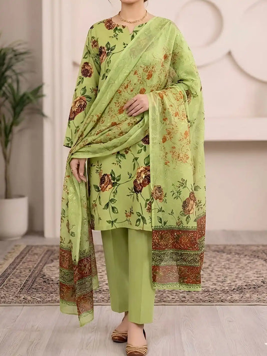 3PC PREMIUM LAWN FULLY EMBROIDERED DUPATAA