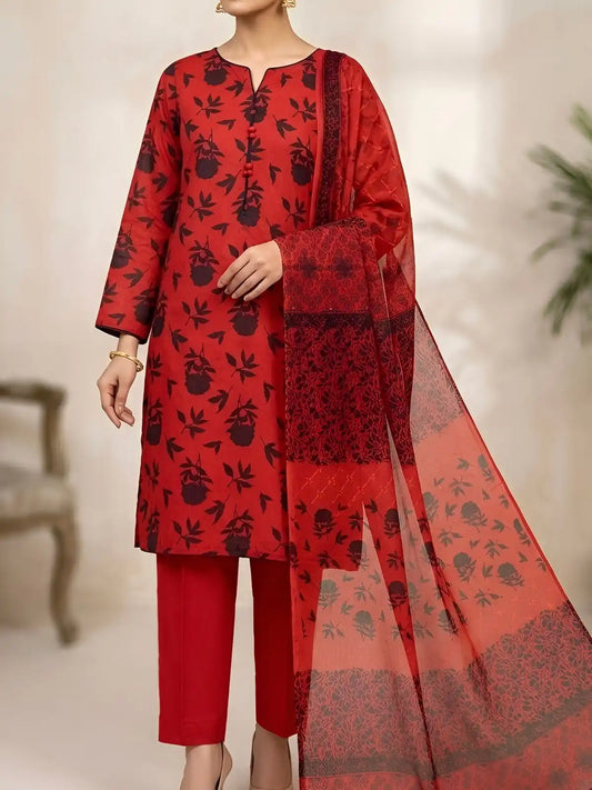 3PC PREMIUM LAWN FULLY EMBROIDERED DUPATAA