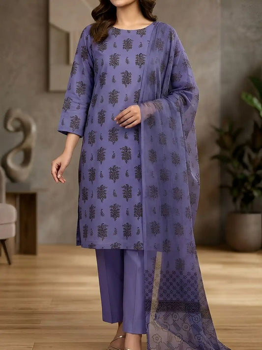 3PC PREMIUM LAWN FULLY EMBROIDERED DUPATAA