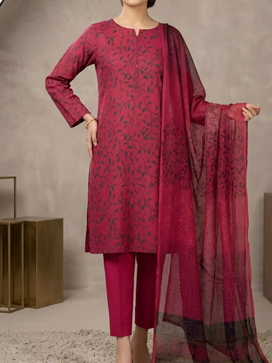 3PC PREMIUM LAWN FULLY EMBROIDERED DUPATAA