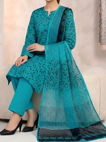 3PC PREMIUM LAWN FULLY EMBROIDERED DUPATAA