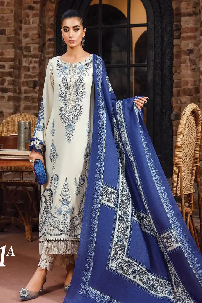 MARIA B 4PC EMBROIDERED LAWN