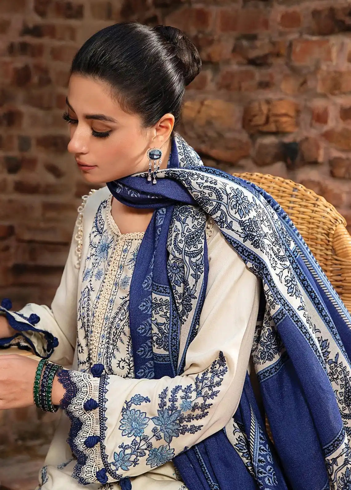 MARIA B 4PC EMBROIDERED LAWN